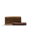 Brown Gucci Microguccissima Long Wallet