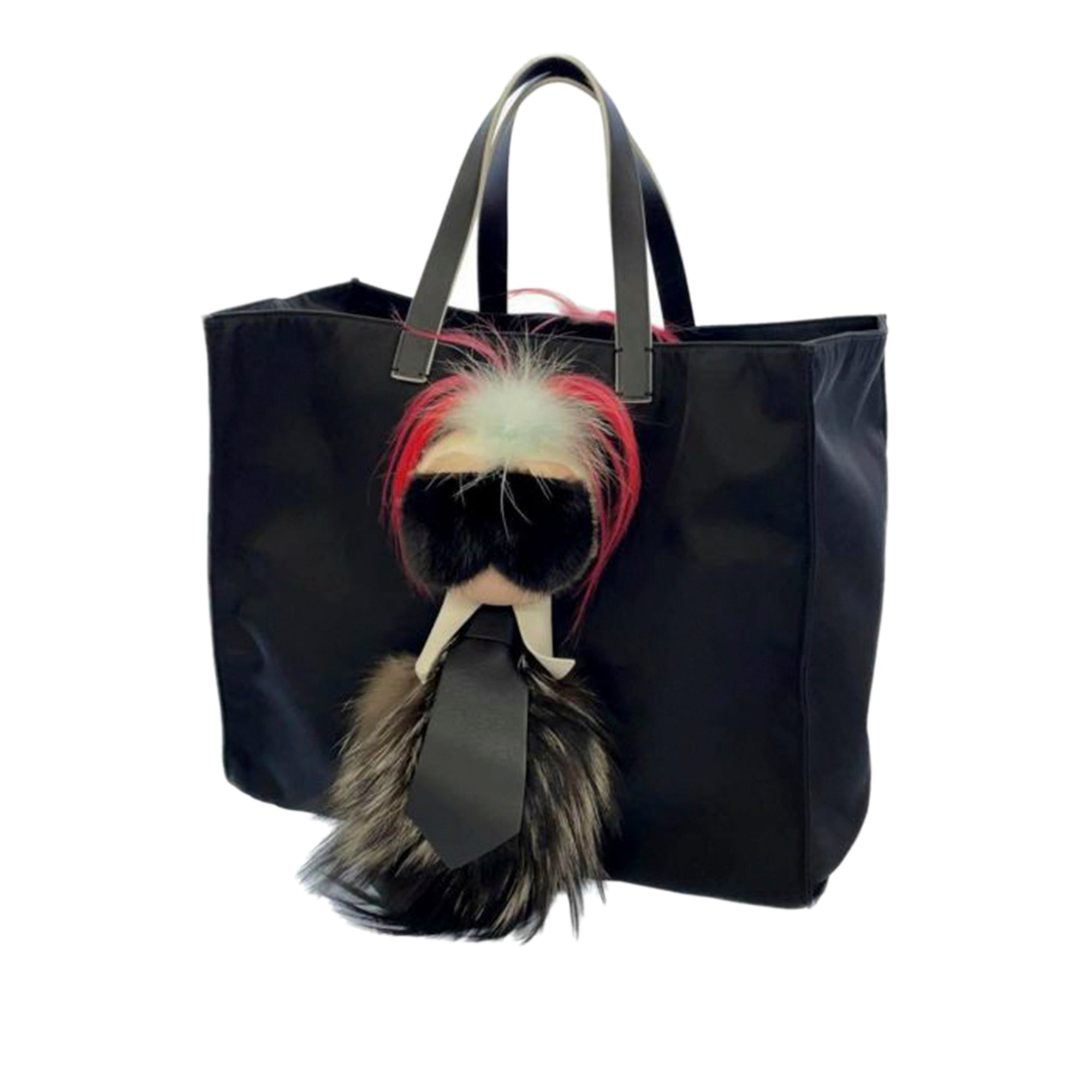 Black Fendi Karlito Tote Tote Bag - Designer Revival