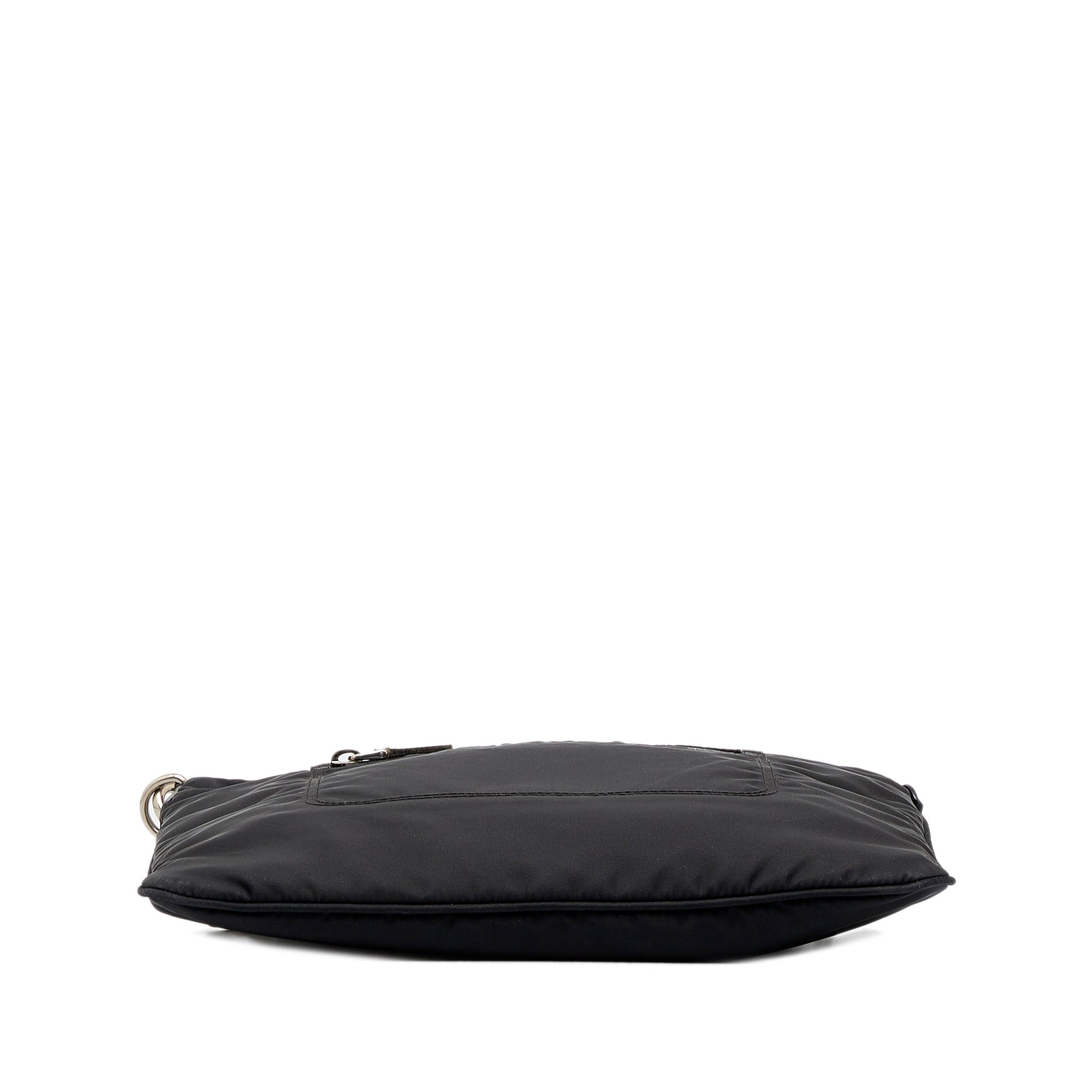 Black Prada Leather Crossbody Bag – Designer Revival