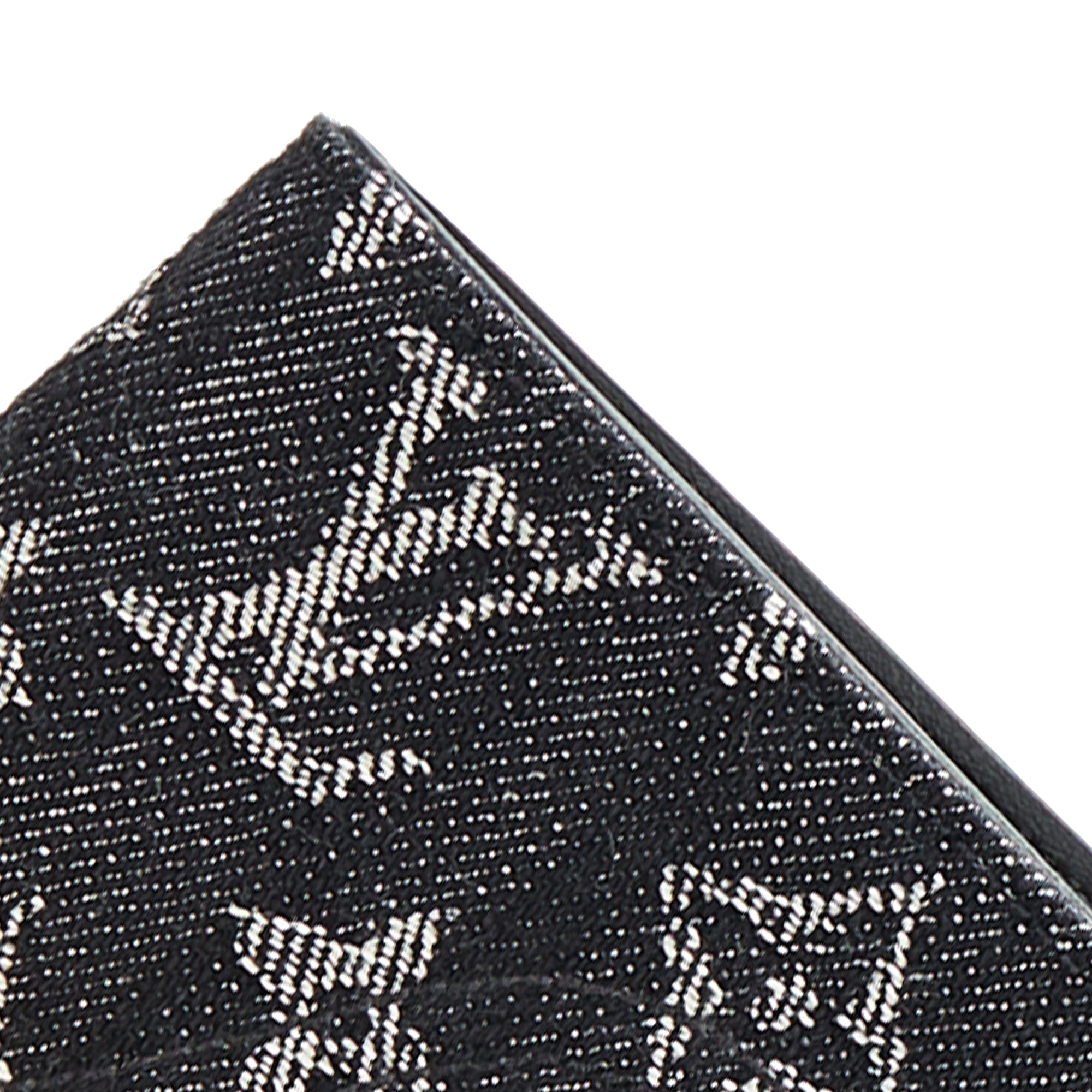 SsilShops Revival, Black Louis Vuitton Nigo Monogram Denim Slender Wallet