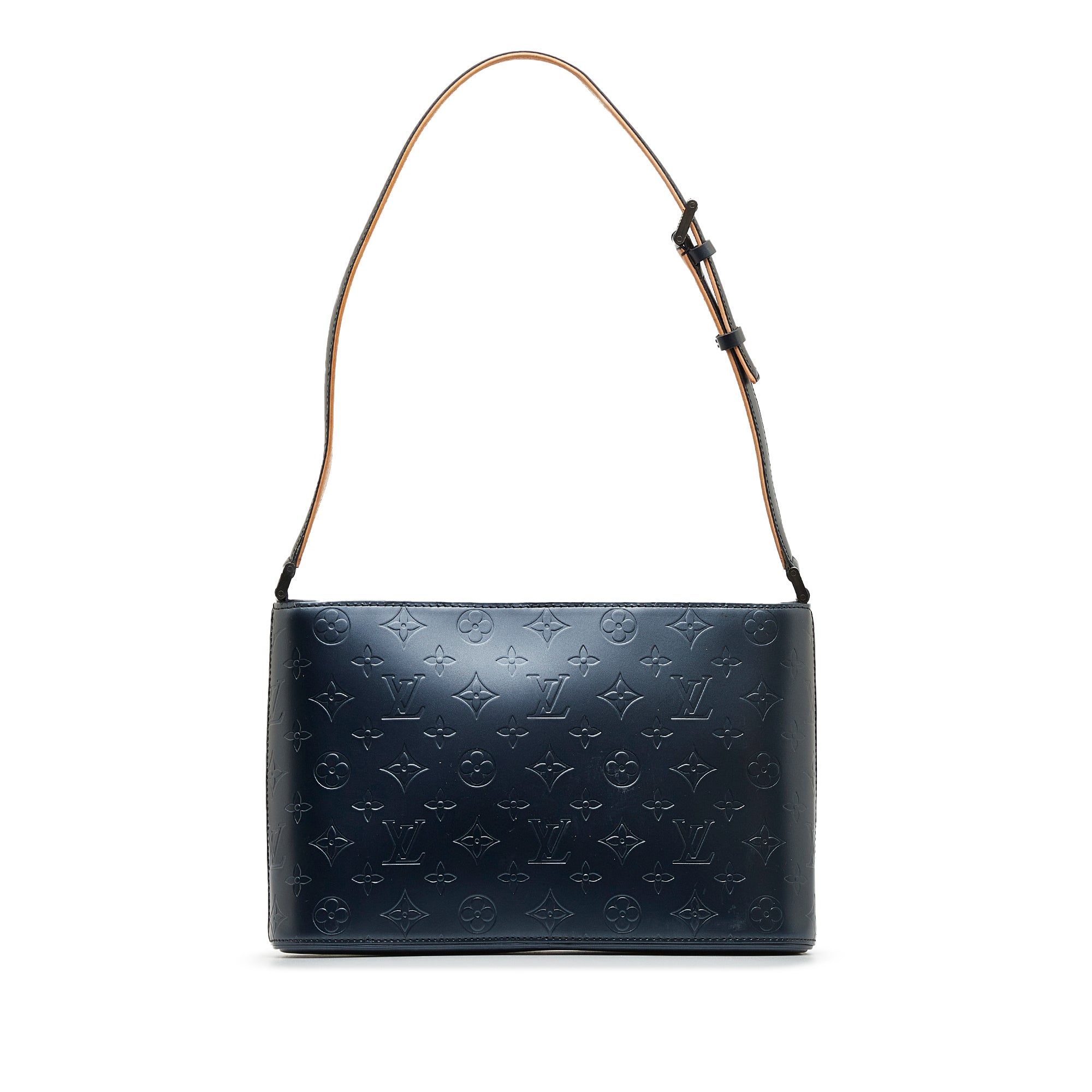 Blue Louis Vuitton Monogram Mat Alston Shoulder Bag – Designer Revival