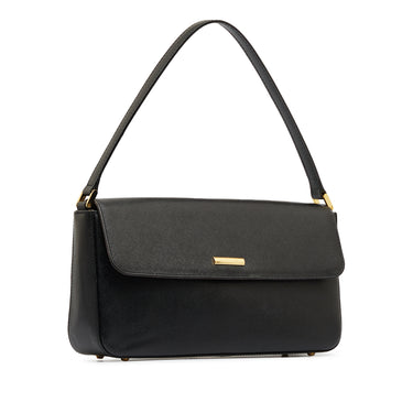 Black Burberry Leather Shoulder Bag - Designer Revival