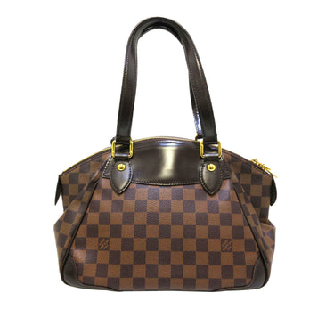 Brown Louis Vuitton Damier Ebene Verona PM Shoulder Bag - Designer Revival
