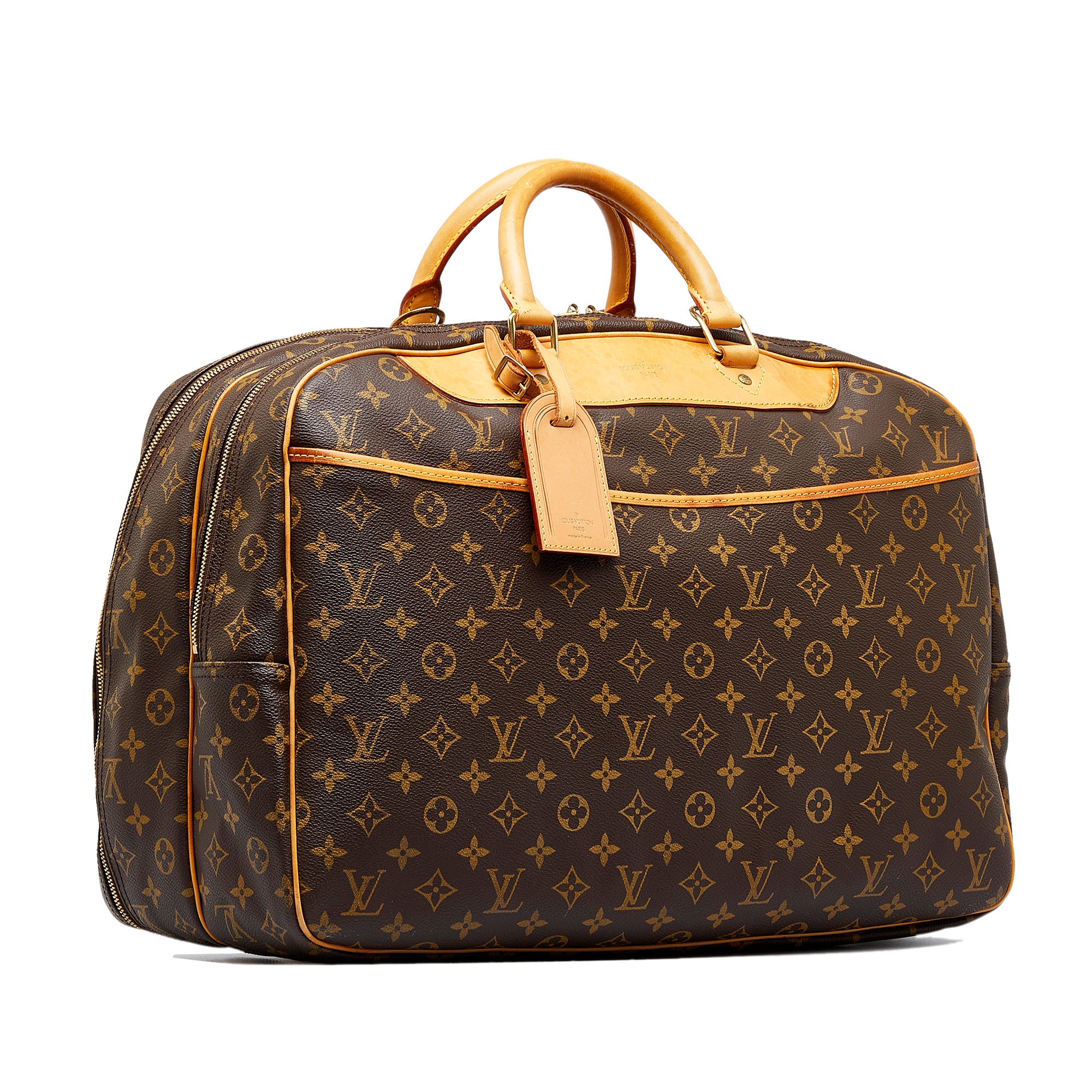 Brown Louis Vuitton Monogram Alize 24 Heures Travel Bag – Designer Revival