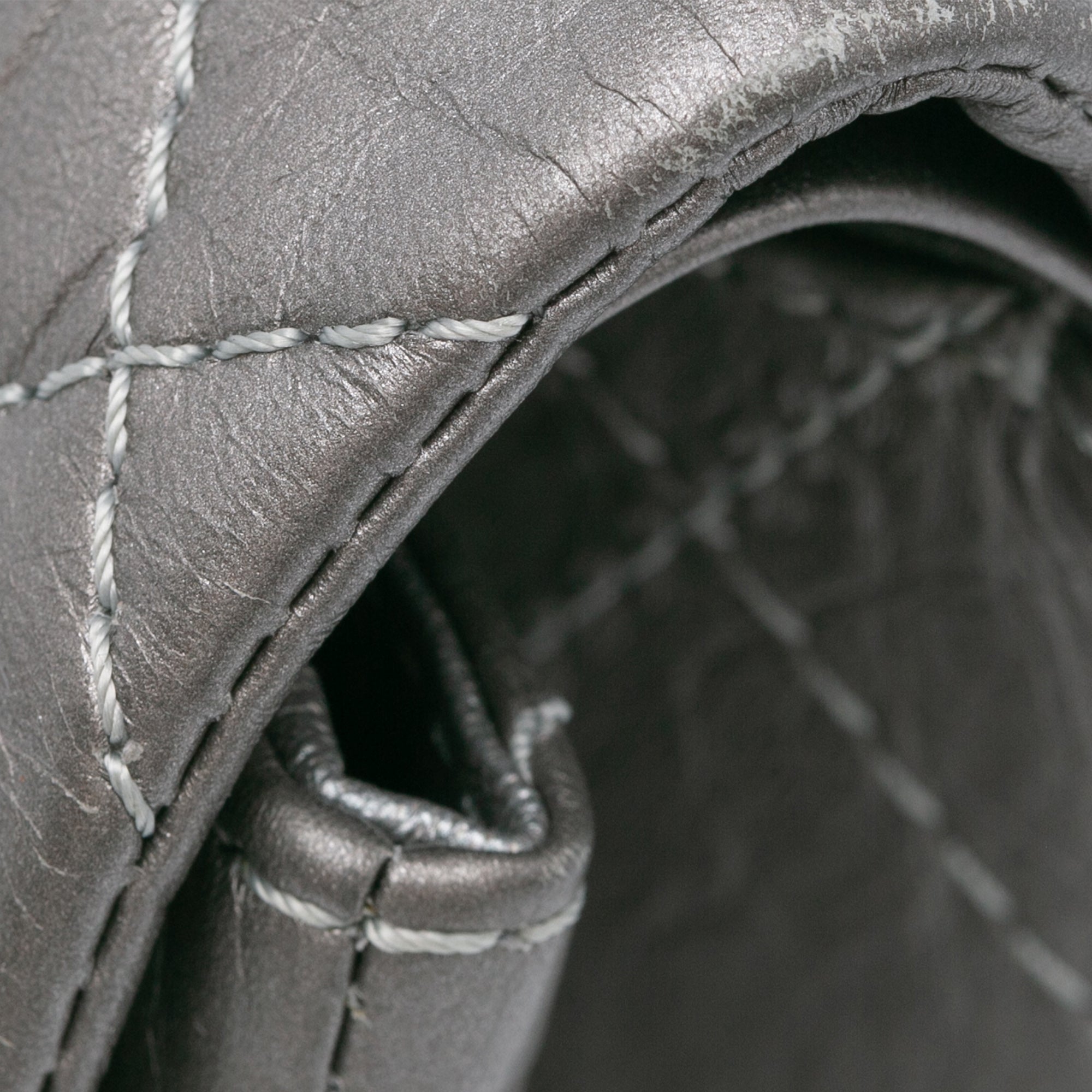 Silver Chanel Reissue 2.55 Aged Calfskin Double Flap 227 Shoulder Bag –  Designer Revival