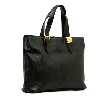 Black Burberry Leather Tote