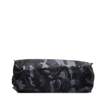 Black Prada Tessuto Camouflage Tote Bag - Designer Revival