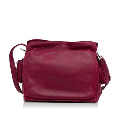 Pink Loewe Flamenco Knot Crossbody Bag - Designer Revival