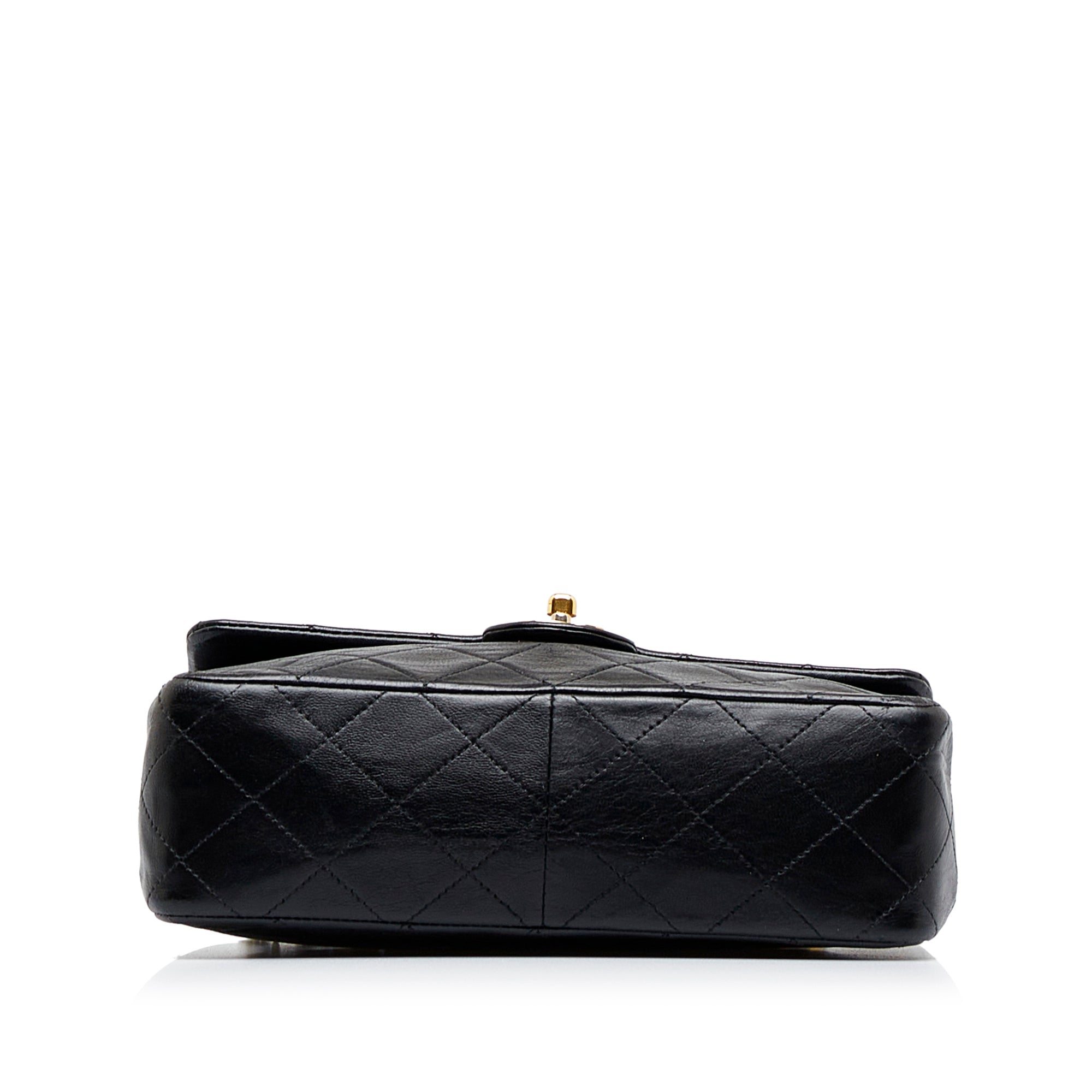 Black Chanel Medium Classic Lambskin Single Flap Bag