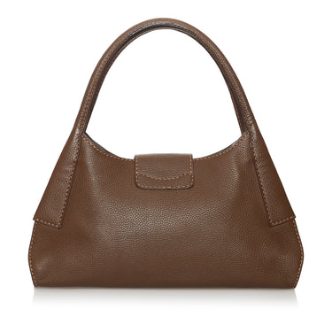 Brown Tods Leather Shoulder Bag - Designer Revival