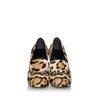 Brown Gucci Pony Hair Leopard Print Pumps Heels