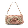 Pink Saint Laurent Suede Nadja Rose Flap Bag - Designer Revival