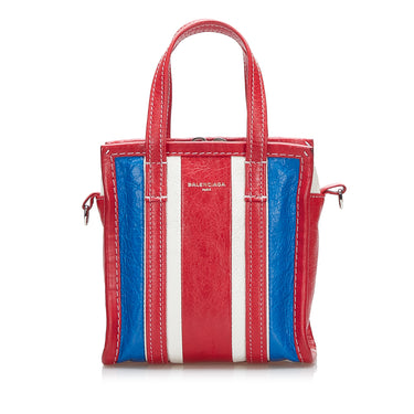 Red Balenciaga Bazar Shopper XXS Satchel - Designer Revival