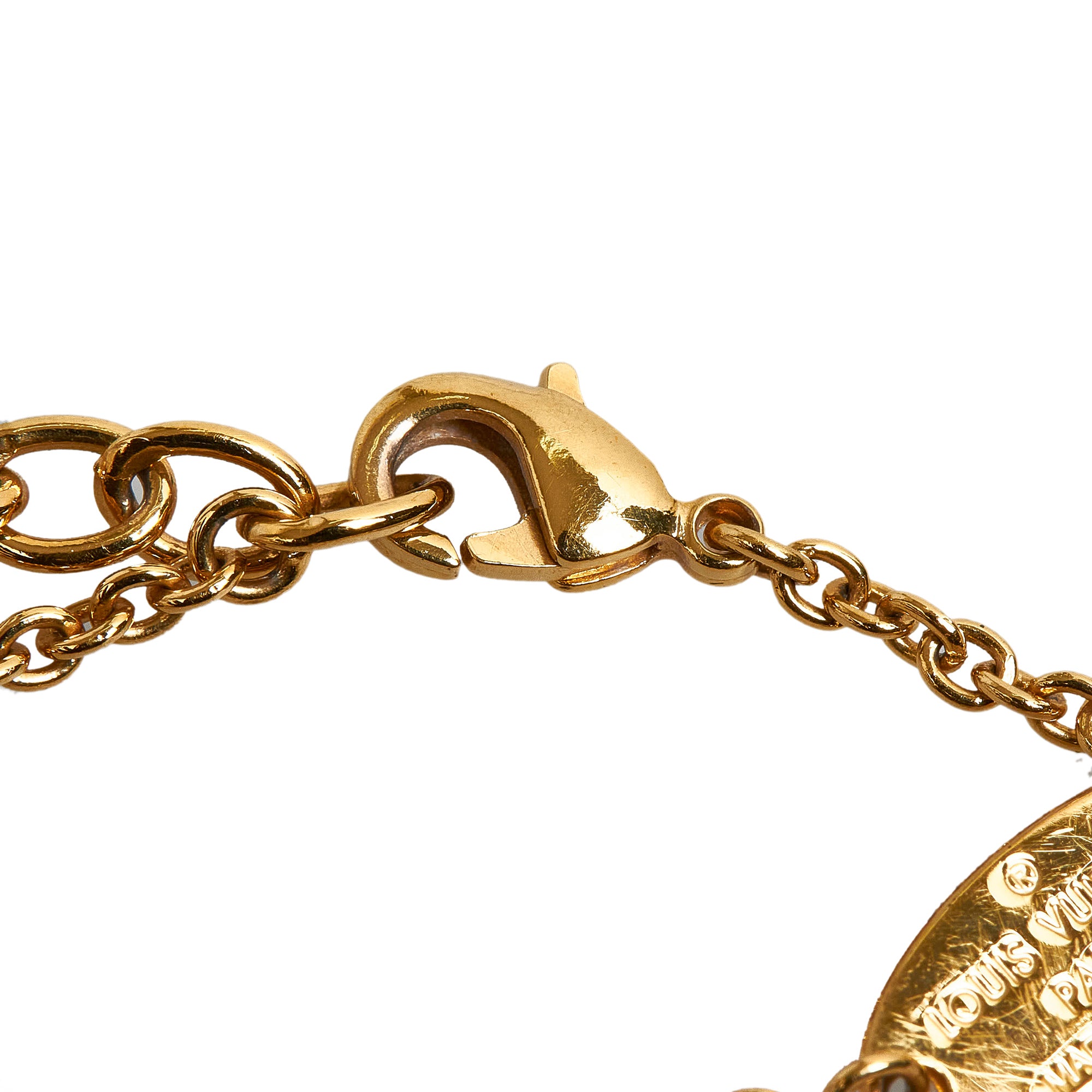 LOUIS VUITTON Blooming Strass Bracelet Gold 1287161