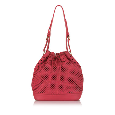 Red Louis Vuitton Sofia Coppola Flore Noe Bucket Bag - Designer Revival