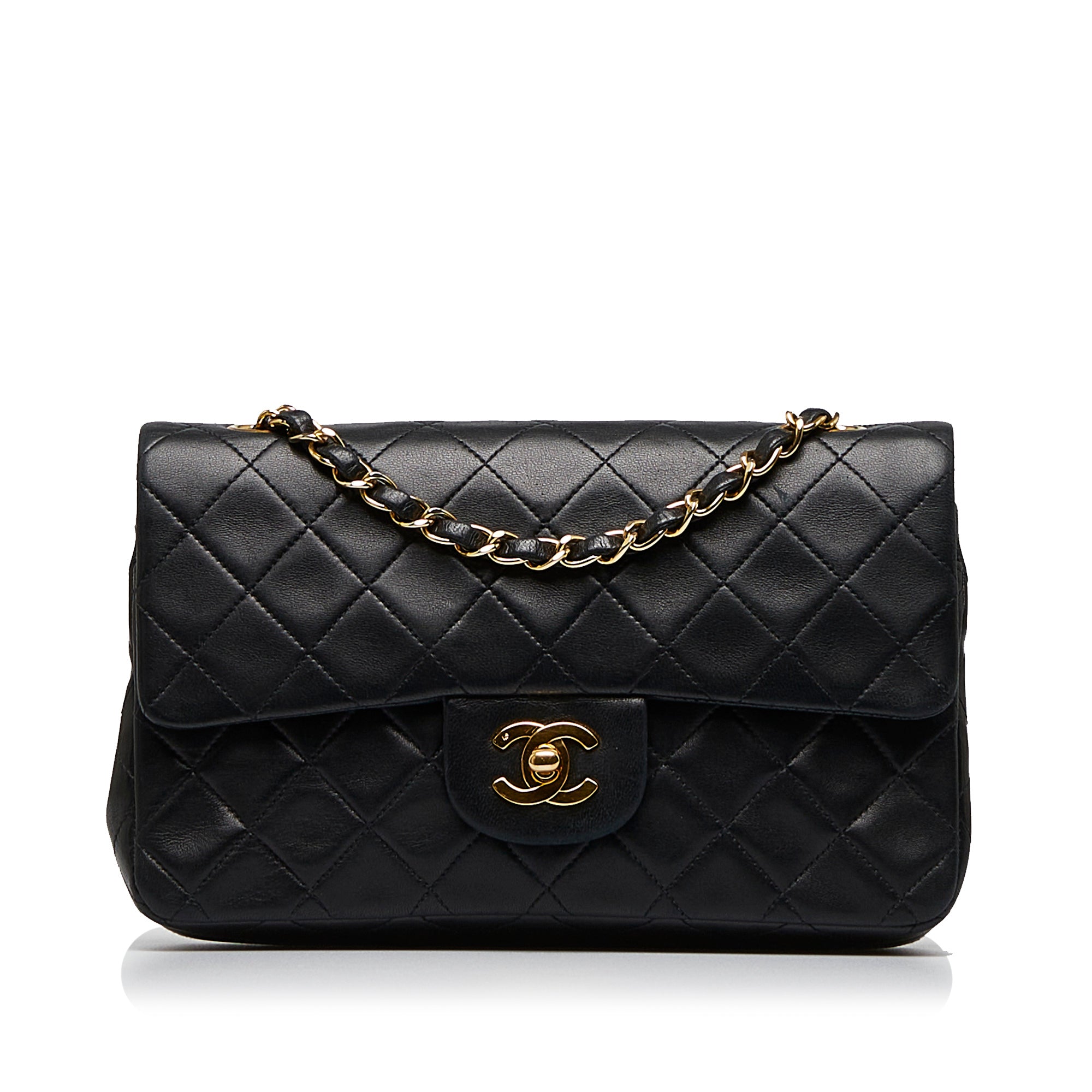 Vintage Black Chanel item Classic Small Single Flap Bag