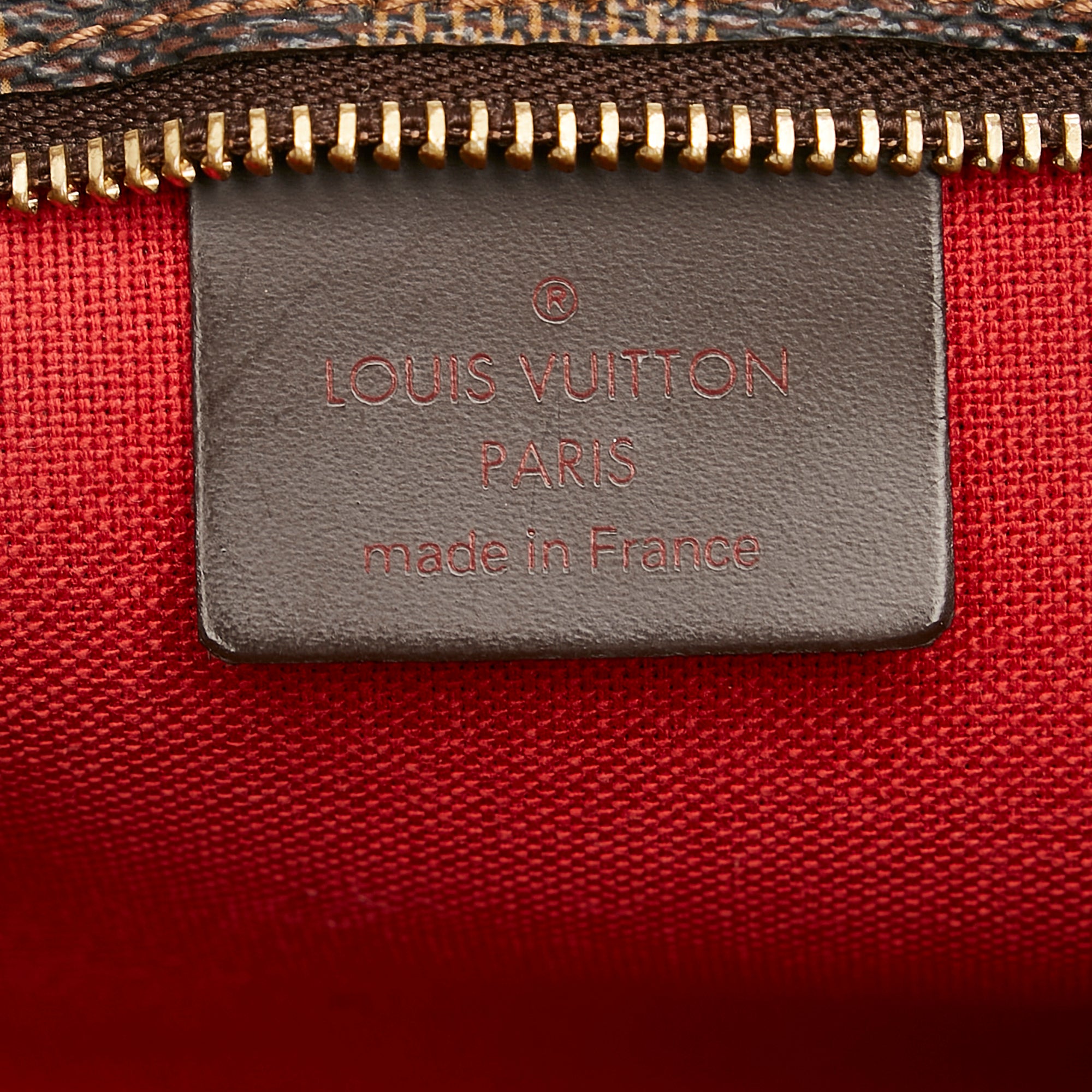 Brown Louis Vuitton Damier Ebene Navona Baguette – Designer Revival