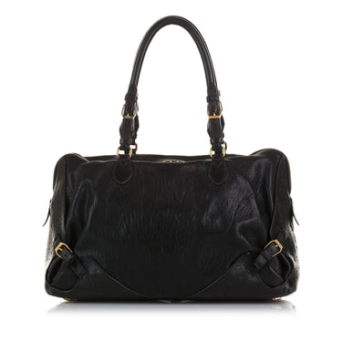 Black MCM Leather Shoulder Bag - Designer Revival