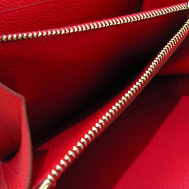 Red Hermes Epsom Constance Compact Wallet - Designer Revival