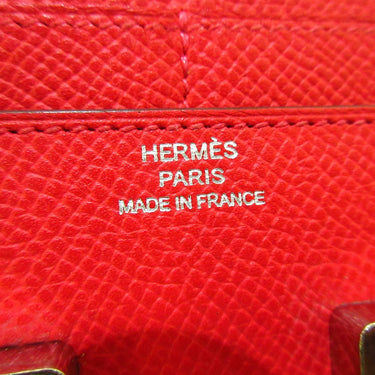 Red Hermes Epsom Constance Compact Wallet - Designer Revival