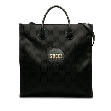 Black Gucci GG Econyl Off The Grid Convertible Tote Satchel - Designer Revival