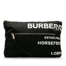 Black Burberry Nylon Horseferry Print Clutch - Designer Revival