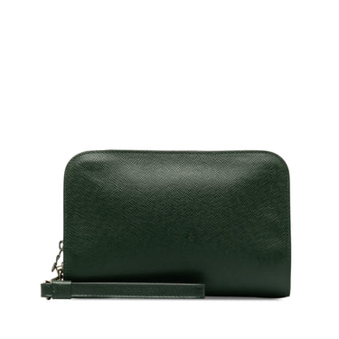 Green Louis Vuitton Taiga Baikal Clutch Bag - Designer Revival