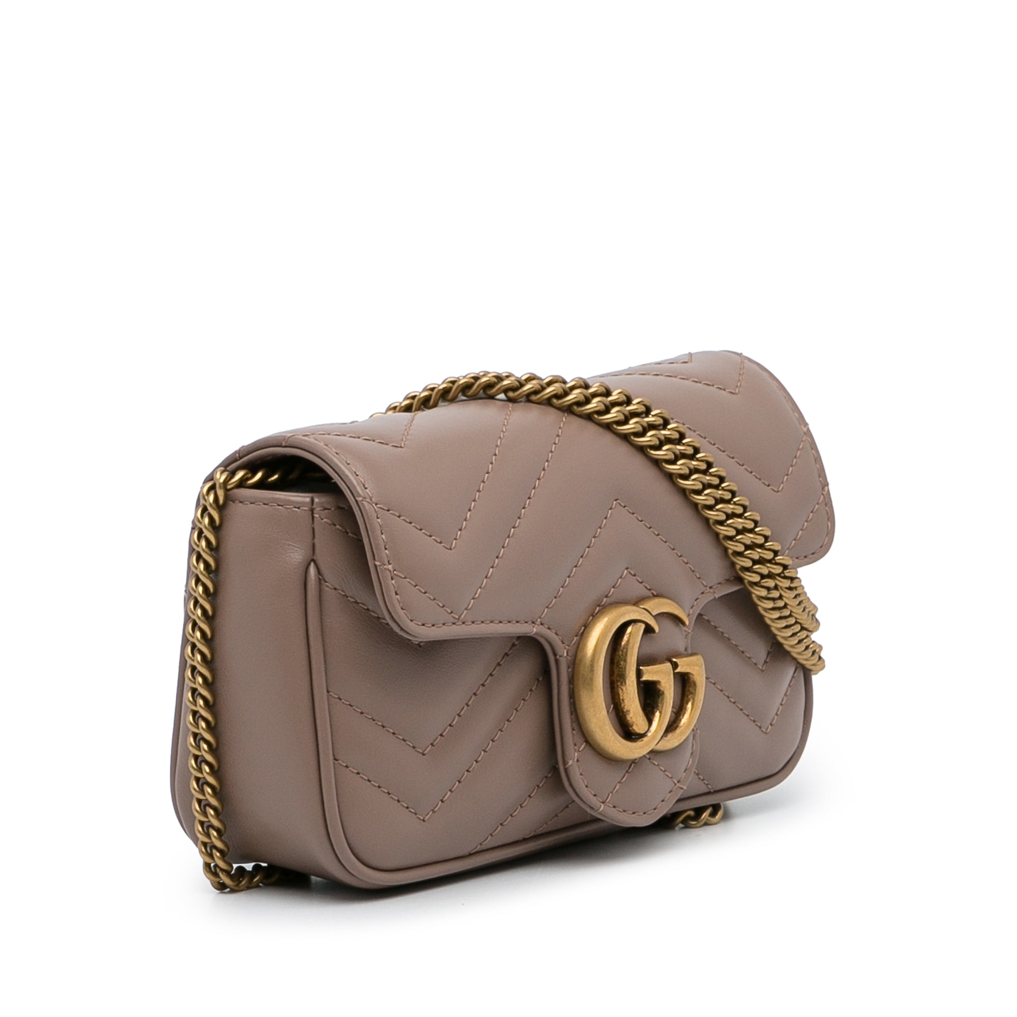 GG Marmont Mini Crossbody Bag in Beige - Gucci