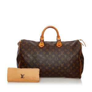 Brown Louis Vuitton Monogram Speedy 40 Bag