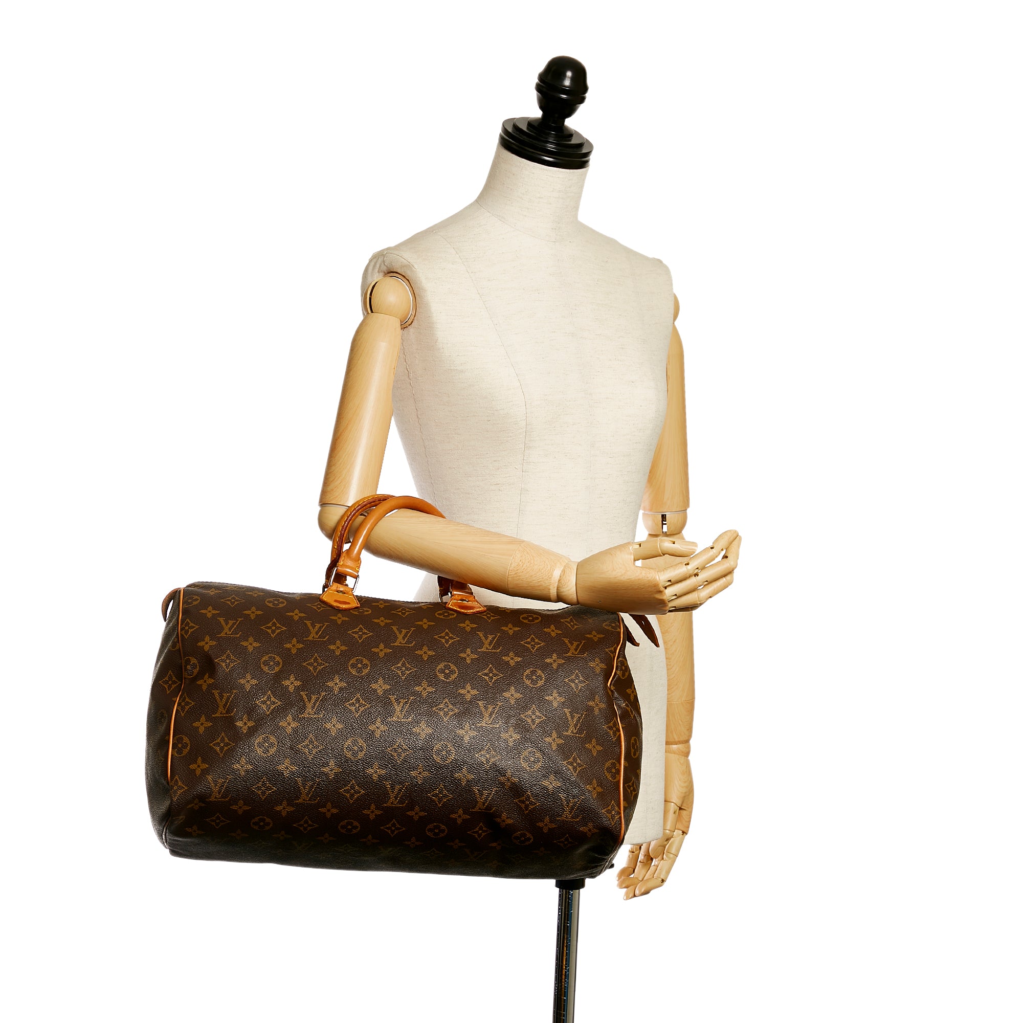 Louis Vuitton Speedy 40 monogram Brown Leather ref.779587 - Joli Closet