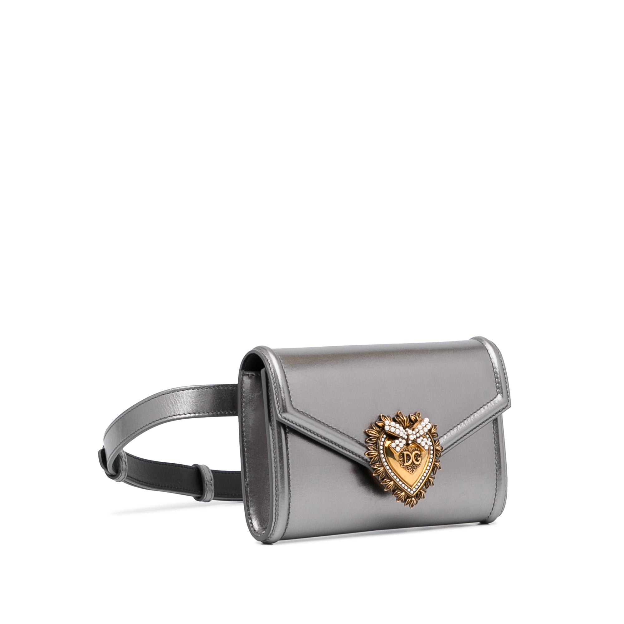 Silver Dolce&Gabbana Devotion Belt Bag