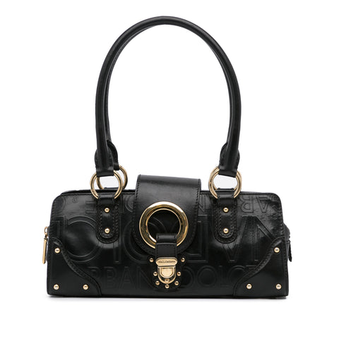 Dolce & Gabbana - Authenticated Sicily Handbag - Leather Black for Women, Very Good Condition