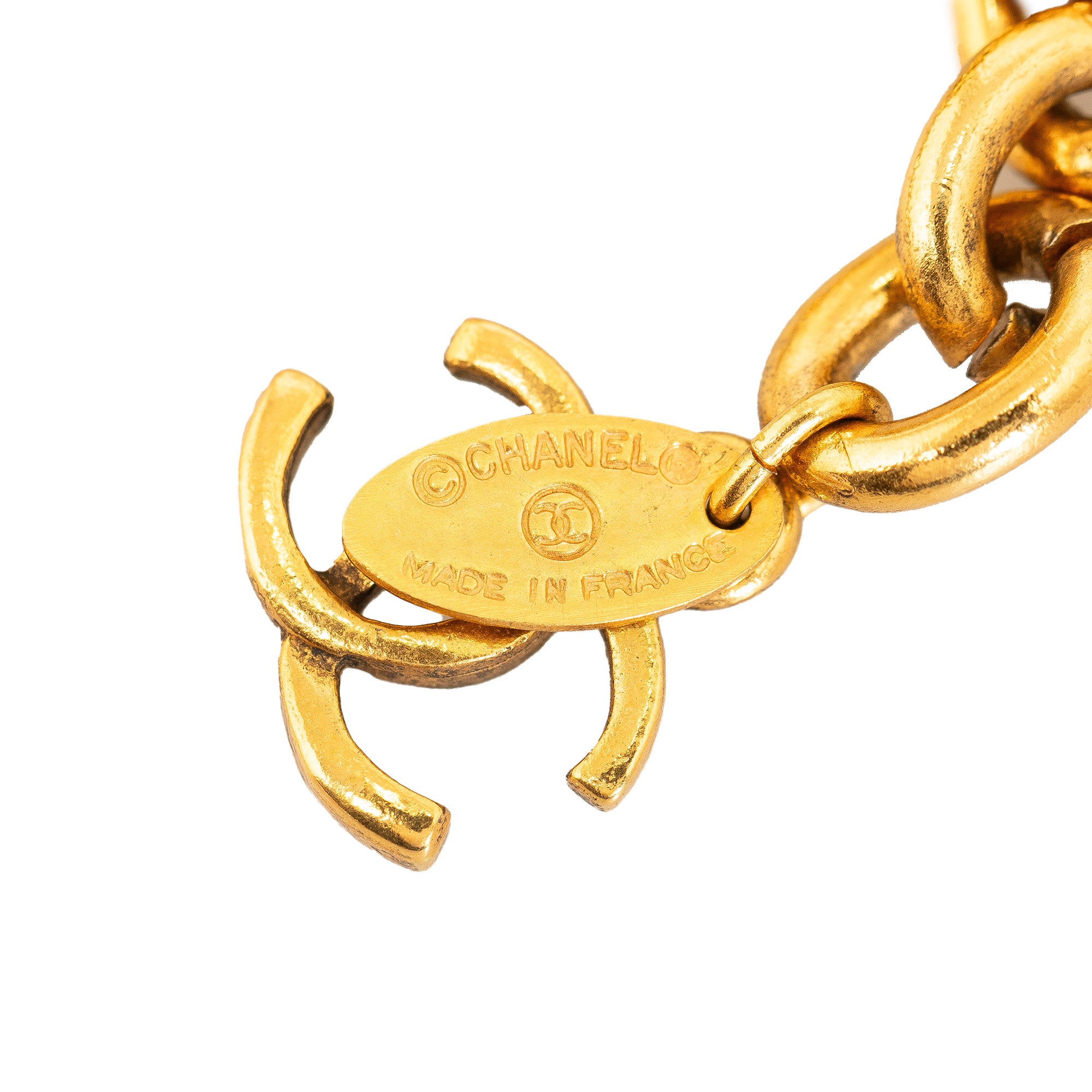 Gold Chanel Double Sun CC Chain-Link Belt - Atelier-lumieresShops Revival