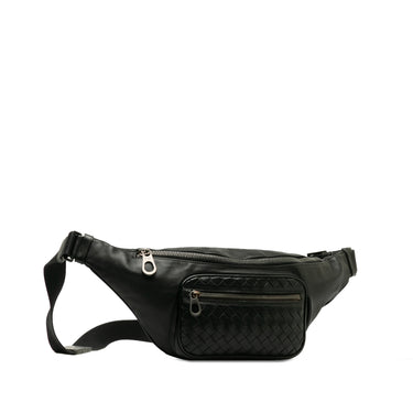 Black Bottega Veneta Intrecciato Belt Bag - Designer Revival