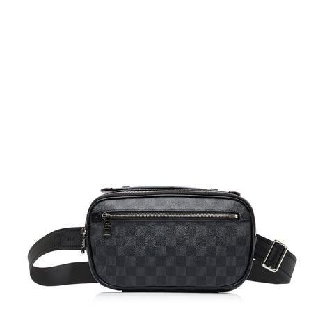 Black Louis Vuitton Damier Graphite Ambler Belt Bag