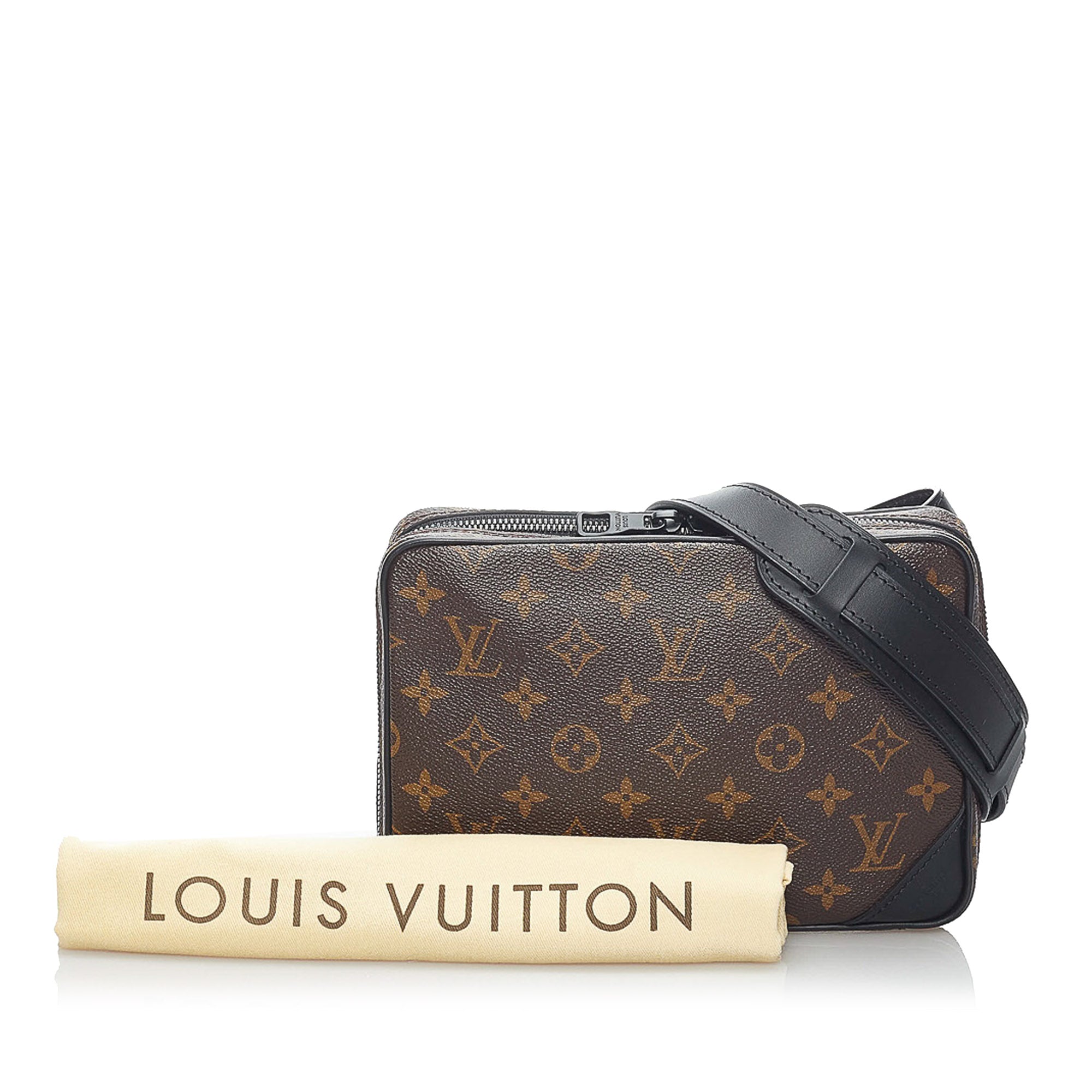 Louis Vuitton Brown Monogram Utility Phone Sleeve Gold Hardware