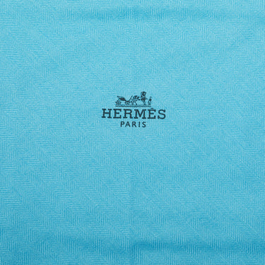 Blue Hermes Losange Silk Scarf Scarves - Designer Revival