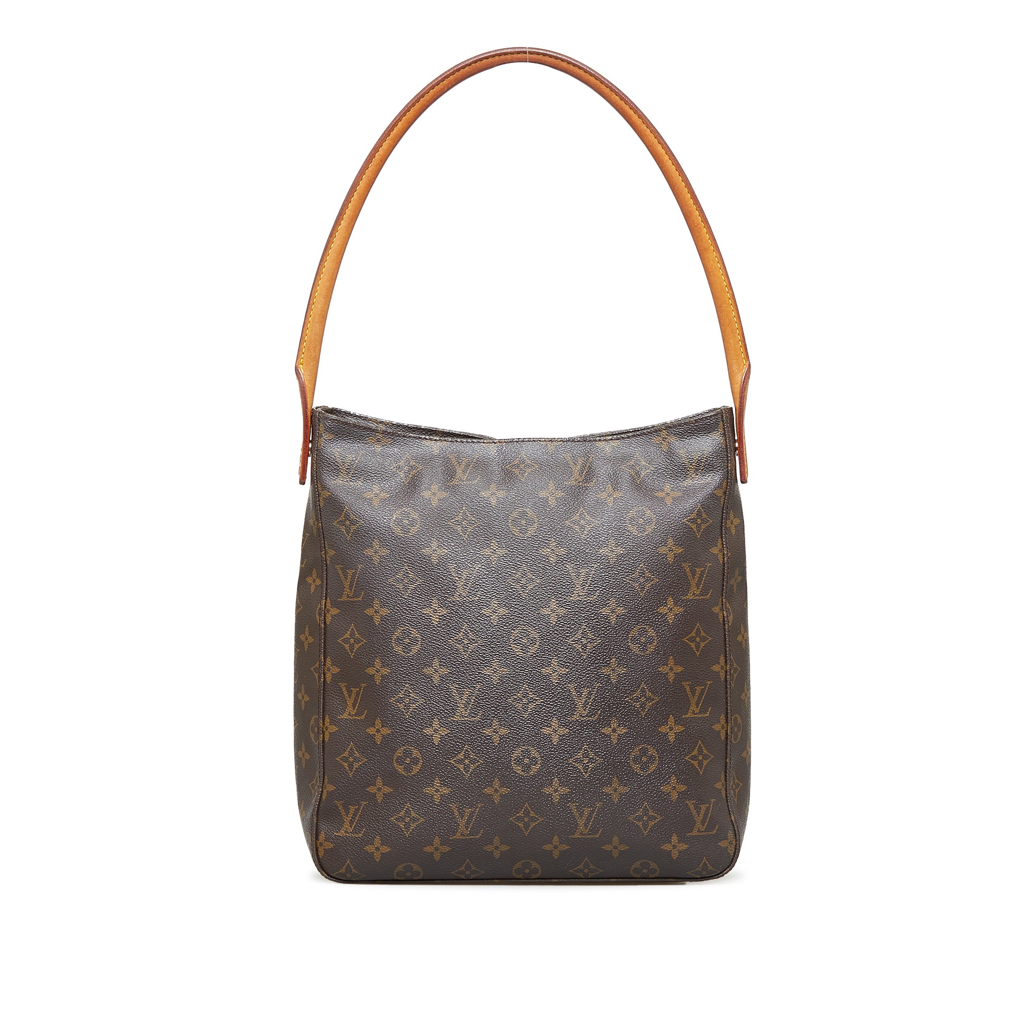 Brown Vuitton Monogram GM Shoulder Bag Designer Revival