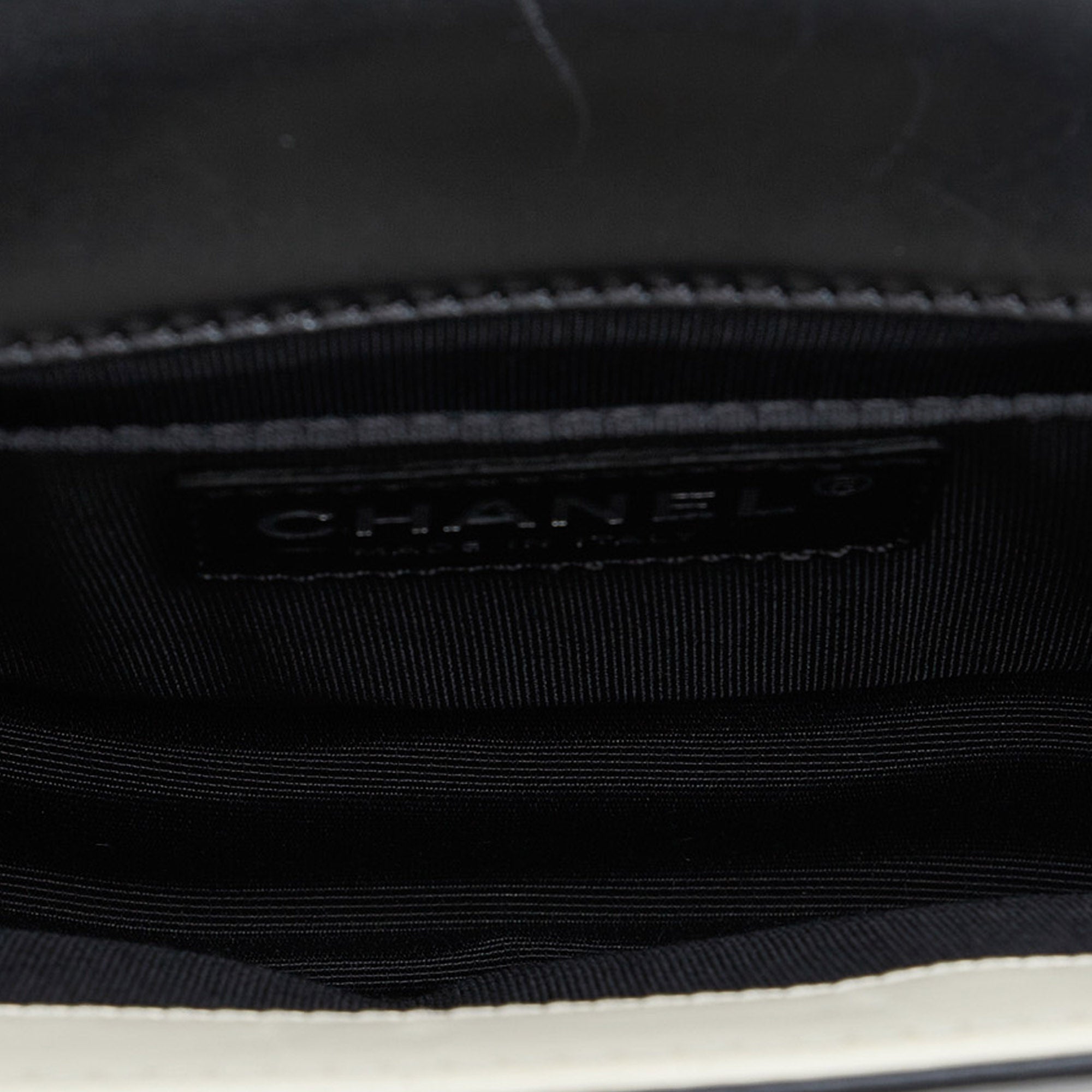 Black Chanel Small Bicolor Boy Crossbody Bag