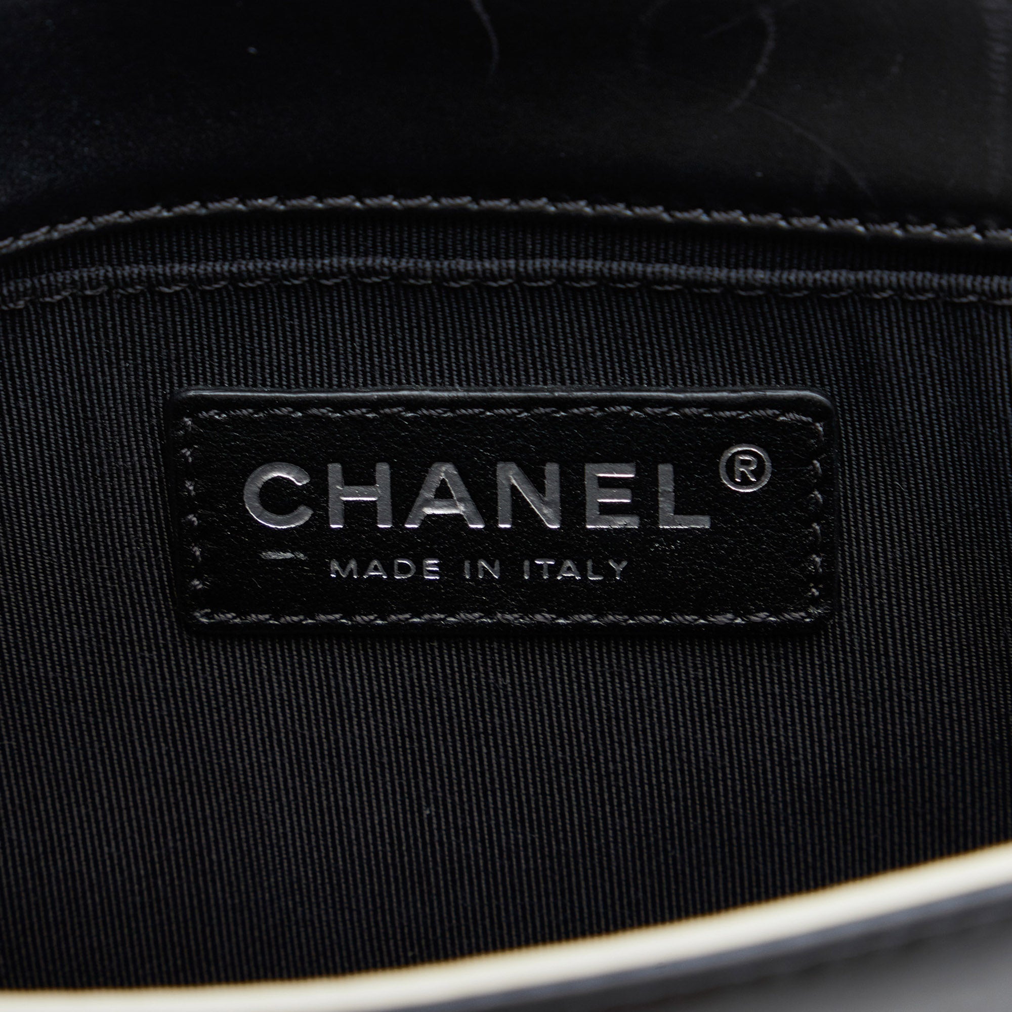 Black Chanel Small Bicolor Boy Crossbody Bag
