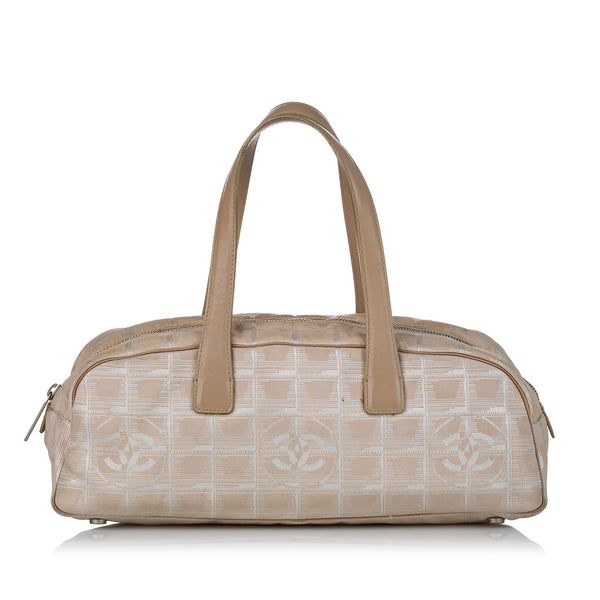 Brown Chanel New Travel Line Canvas Handbag