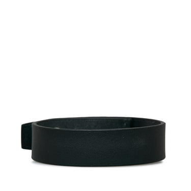 Black Hermes Leather Bracelet - Designer Revival