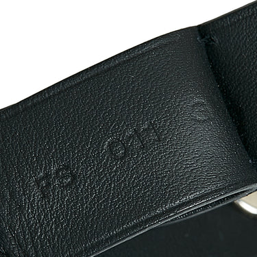 Black Hermes Leather Bracelet - Designer Revival