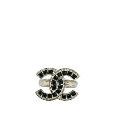Silver Chanel CC Ring - Designer Revival