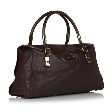 Brown Chloe Victoria Leather Handbag