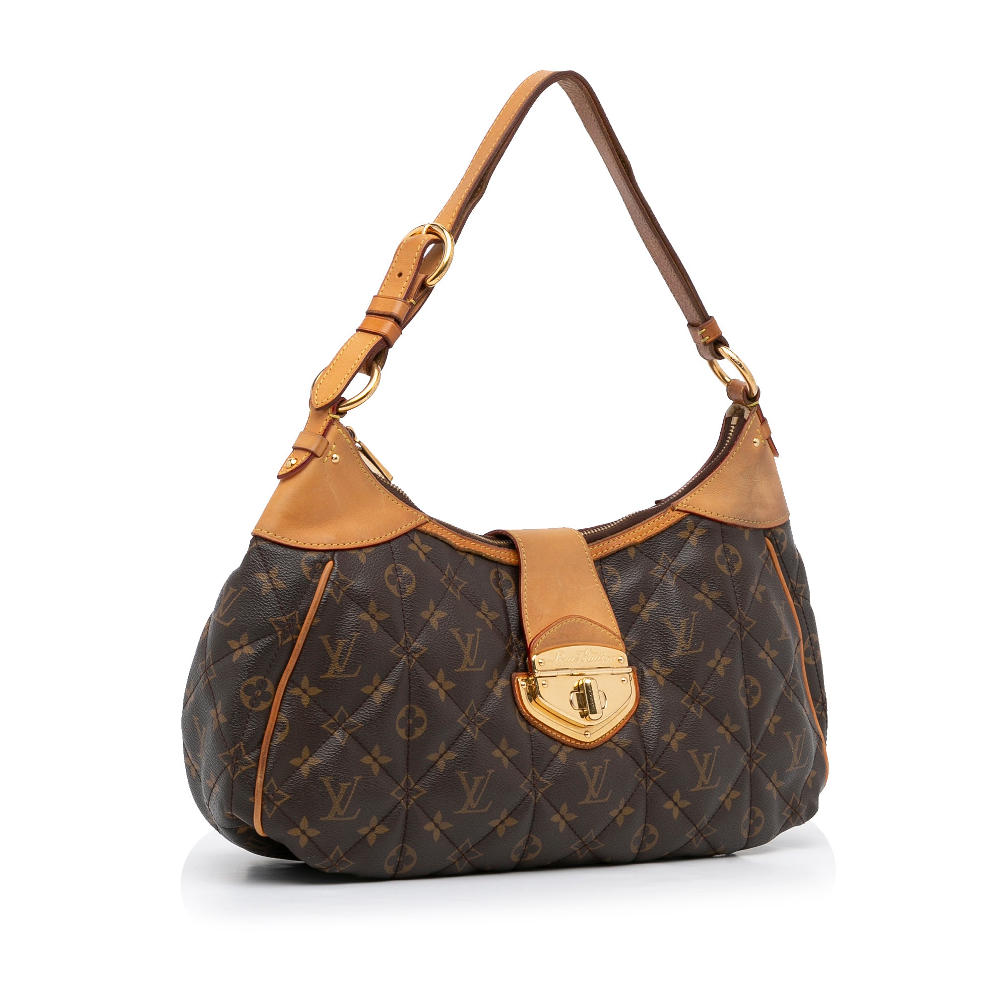 Etoile cloth handbag Louis Vuitton Brown in Cloth - 31634912
