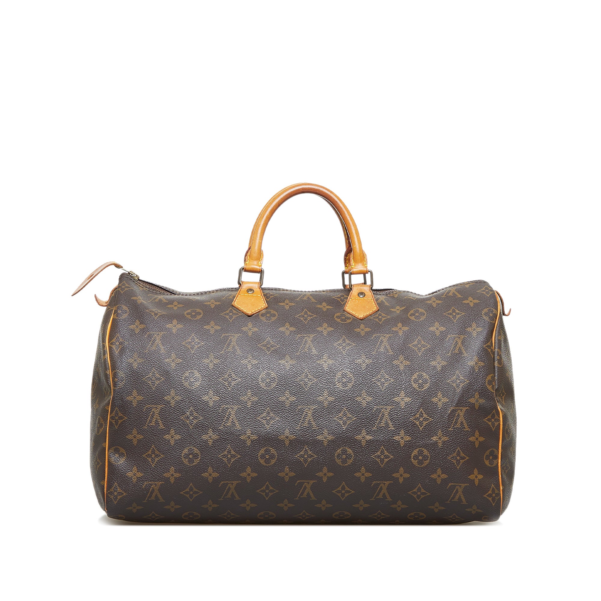 Louis Vuitton Brown Monogram Canvas Speedy 40 Top Handle Bag Louis