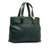 Green Burberry Leather Tote