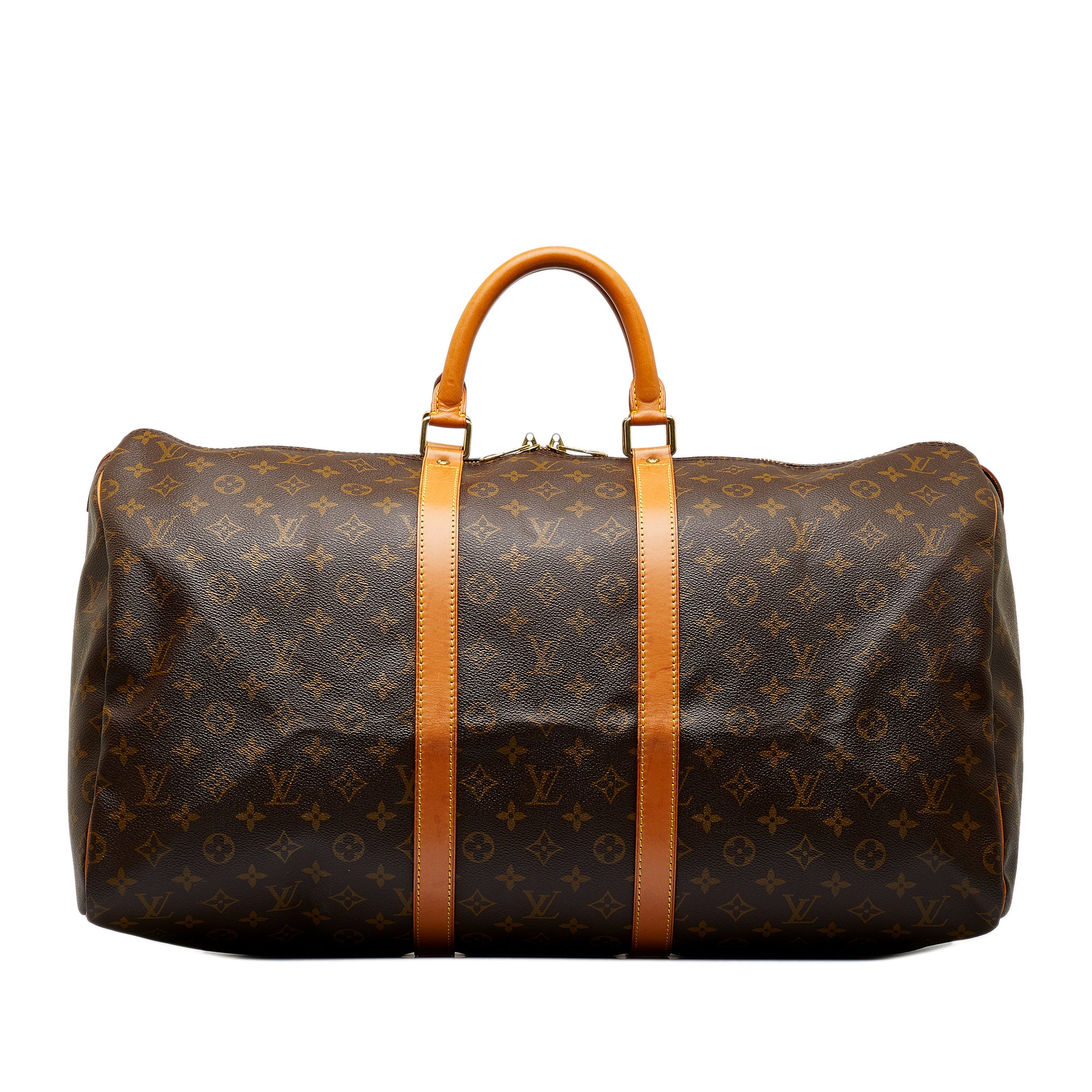 Brown Louis Vuitton Monogram Keepall 55 Travel Bag – Designer Revival
