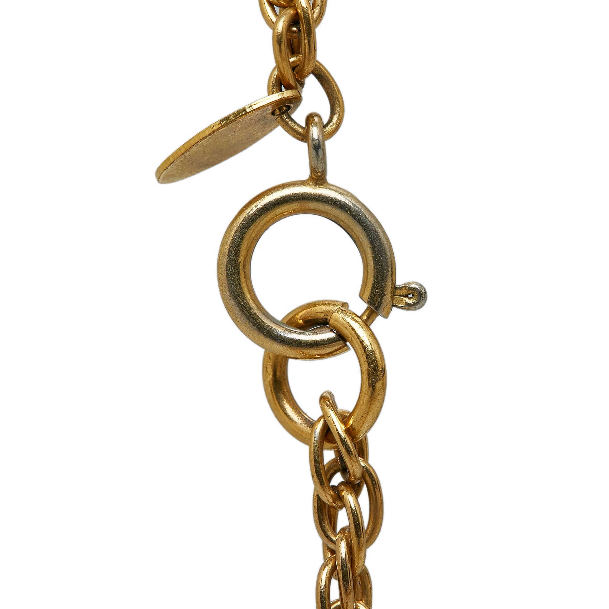 Gold Chanel Cross Pendant Necklace – Designer Revival